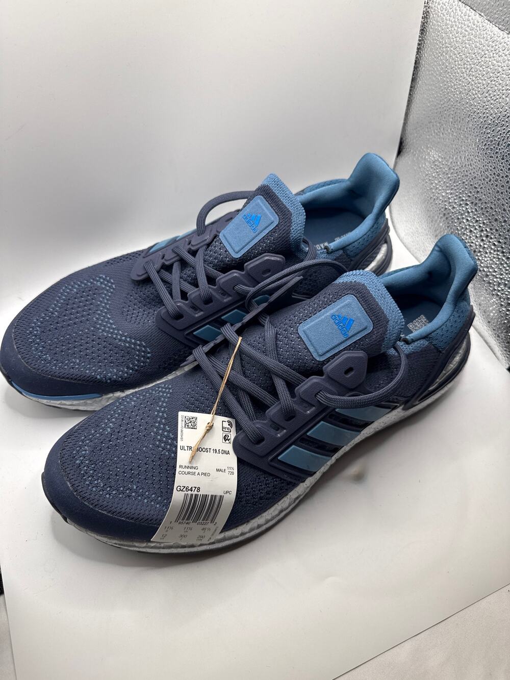 Adidas UltraBoost Parley Men’s Size 12 Blue Gray Running Shoes Continental NWOB